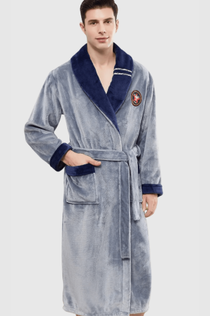 Peignoir adulte chaud bain polaire