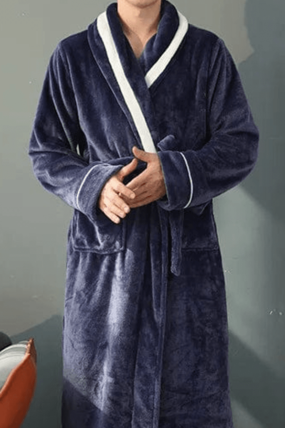 Peignoir homme cocooning kimono doux – Image 2