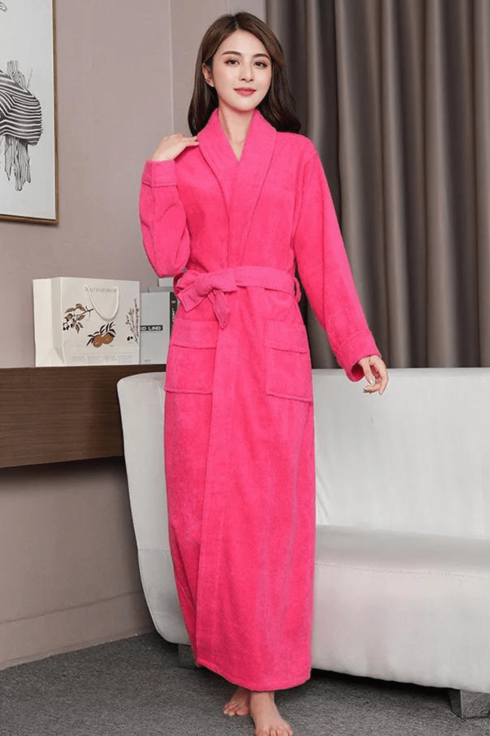 Peignoir homme bain polaire doux