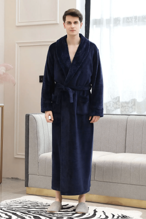 Peignoir homme bain coton doux