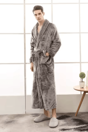 Peignoir homme cocooning bain grande taille