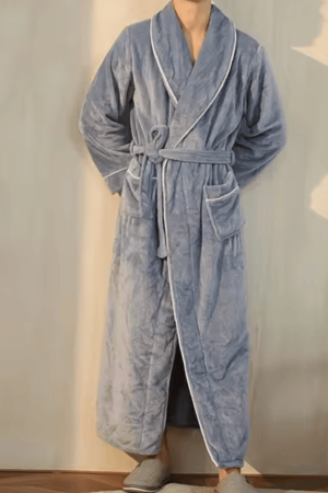 Peignoir homme hiver chaud moelleux