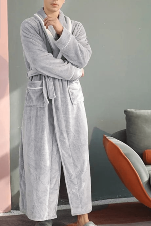 Peignoir homme cocooning luxe moelleux