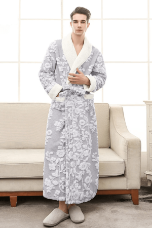 Peignoir homme hiver laine moelleux